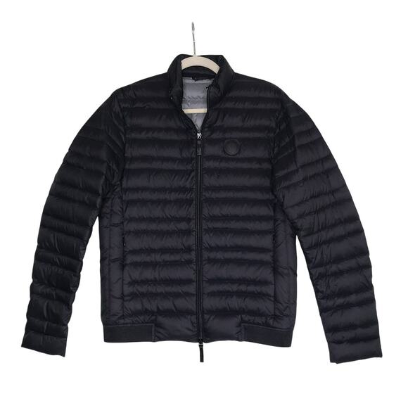 ARMANI EXCHANGE Down Puffer Bomber Jacket Men S Black Everyday Travel Stylish - Picture 3 of 15